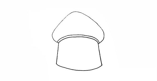 蘑菇房子简笔画