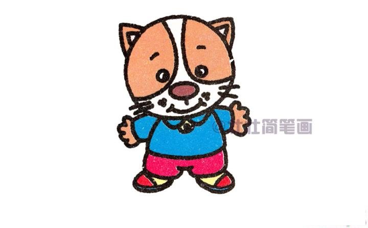 猫简笔画画法_怎么画猫的简笔画