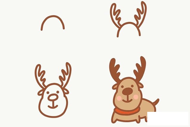 圣诞节简笔画步骤图解素材大全