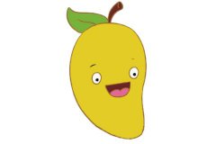 卡通芒果简笔画的画法步骤教程及图片大
