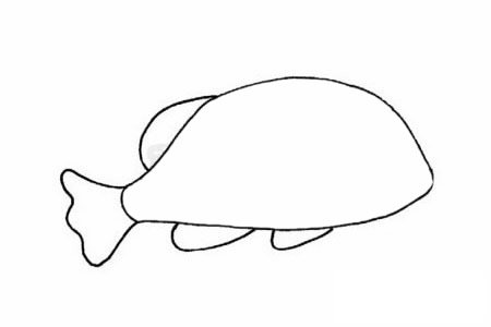 斑马鱼简笔画图片