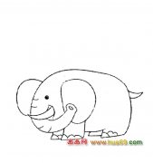 动物简笔画：大象4