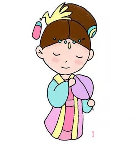 漂亮小公主怎么画好看_带步骤图小公主简笔画图片