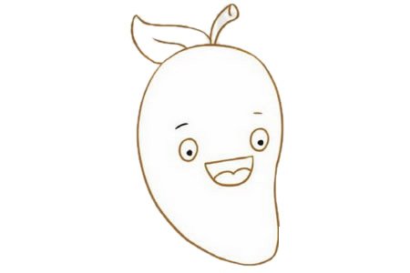芒果简笔画图片