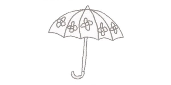雨伞简笔画图片