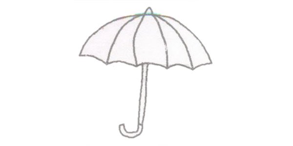 雨伞简笔画图片