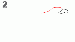 老鹰简笔画步骤图