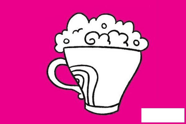 咖啡简笔画图片