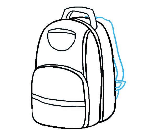 书包简笔画绘画步骤