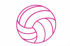 排球简笔画的画法及图片大全