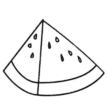 西瓜简笔画大全及画法步骤