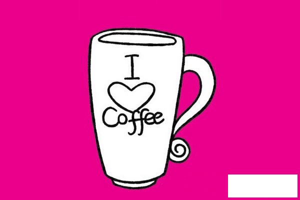 咖啡简笔画图片