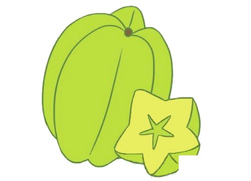 杨桃简笔画图片
