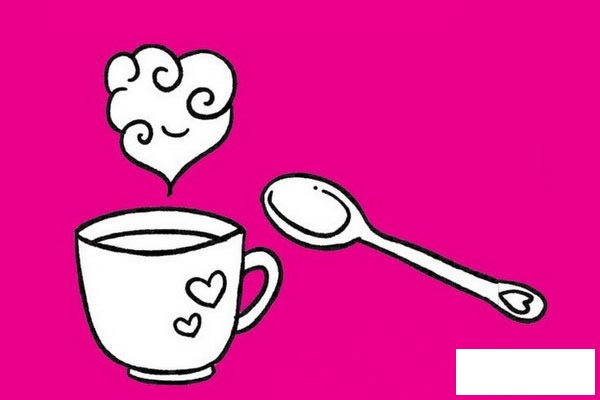 咖啡简笔画图片