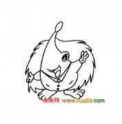 玩耍的小刺猬【简笔画】3