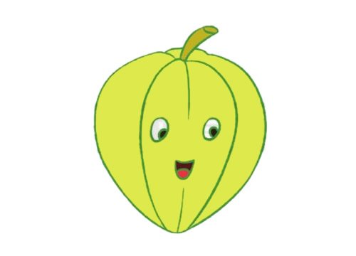 卡通杨桃简笔画图片