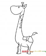 动物简笔画（长颈鹿）2