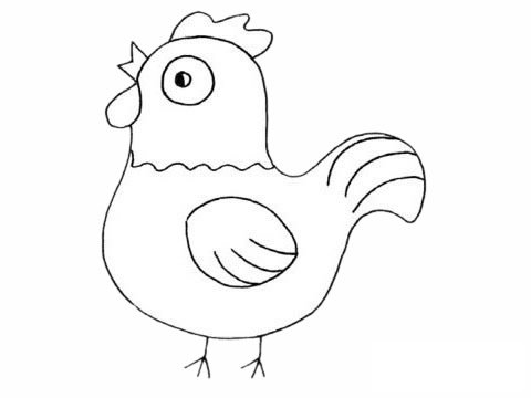 公鸡简笔画图片
