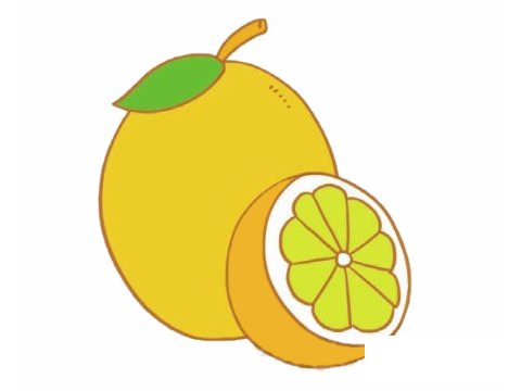 卡通柠檬简笔画图片
