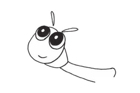 草蜢简笔画图片