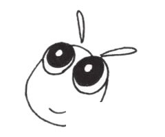 草蜢简笔画图片