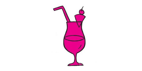 果汁简笔画完成图