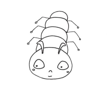 蜈蚣简笔画图片
