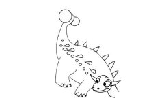 包头龙简笔画简单画法及图片大全