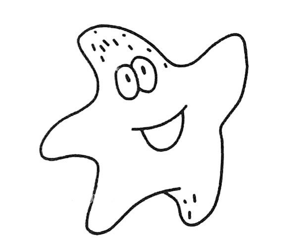 6款可爱的海星简笔画图片