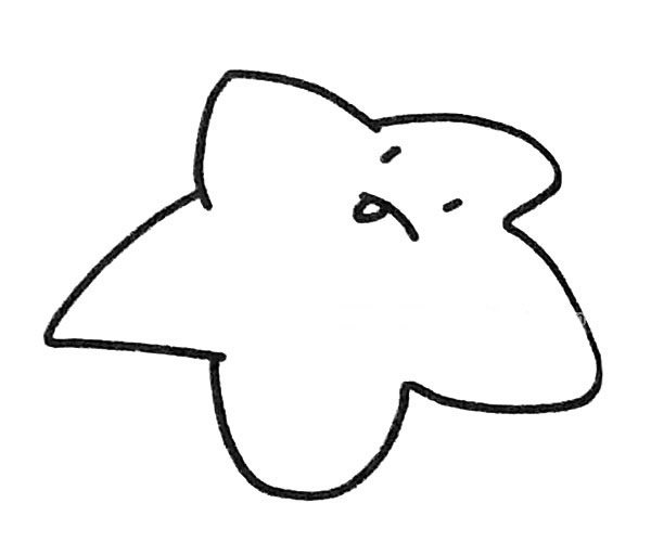 6款可爱的海星简笔画图片