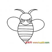 生气的蜜蜂简笔画1