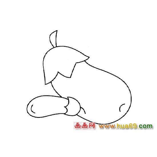 蔬菜简笔画:茄子4