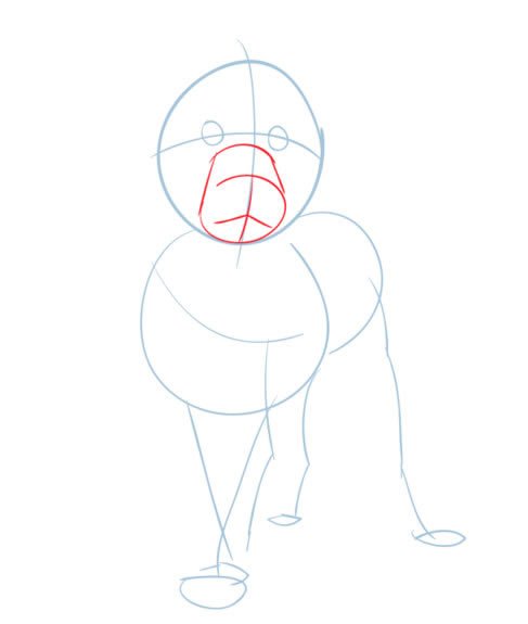 卡通狮子简笔画