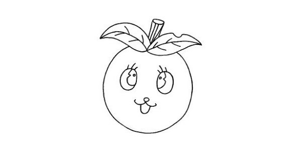 苹果简笔画步骤图