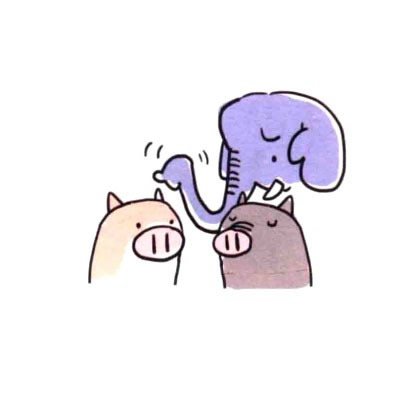 可爱小猪简笔画图片四步画出