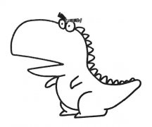 6款卡通恐龙简笔画图片大全 卡通恐龙的