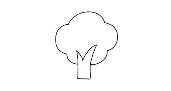 果树简笔画步骤图解