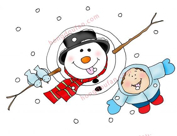 下雪 雪人简笔画大全 简笔画 第4张-红豆饭小学生简笔画大全 下雪 雪人简笔画大全 简笔画 第4张