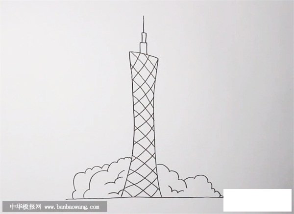 广州塔简笔画