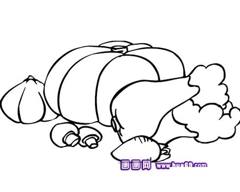 大南瓜的简笔画2