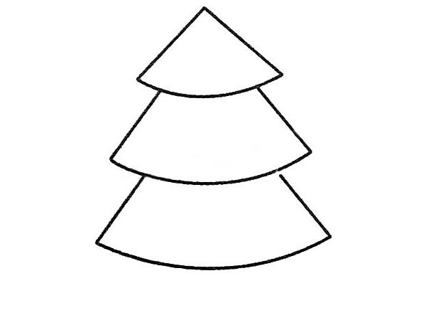 四步画出松树简笔画步骤图解教程