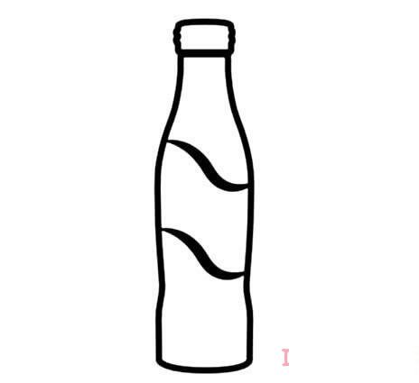 1分钟简笔画可乐瓶子的画法详细步骤简单好看