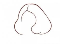 漂亮的美人鱼儿童简笔画步骤画法图片