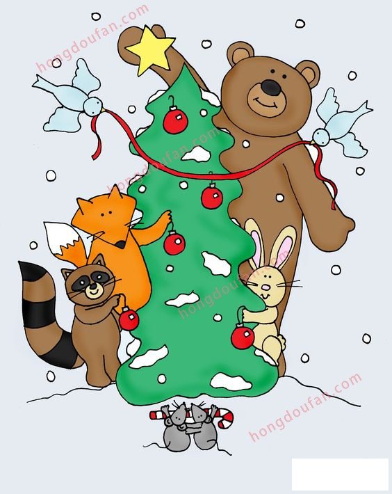 堆雪人简笔画大全 简笔画 第2张