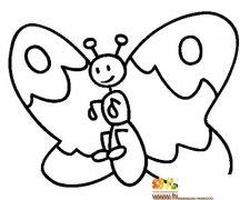 漂亮的蝴蝶简笔画1