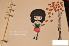 性感女郎简笔画