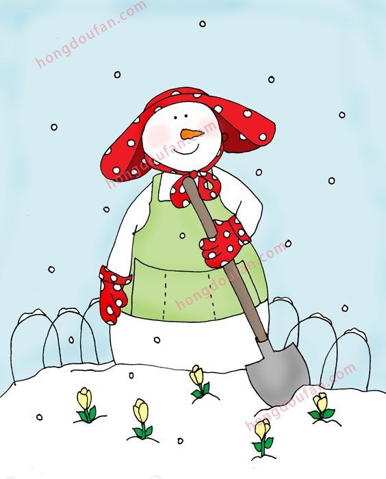 白色大雪人简笔画大全 简笔画 第4张