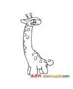 可爱的长颈鹿【简笔画】2