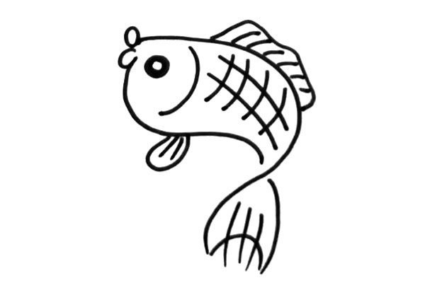 鲤鱼简笔画