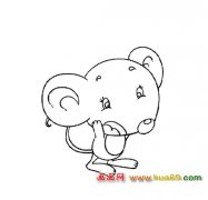 可爱的小老鼠【简笔画】2